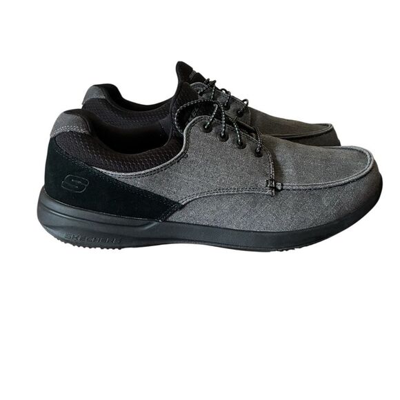 Skechers Men's Black and Gray Sneakers Men’s Size 12 - Picture 2 of 13